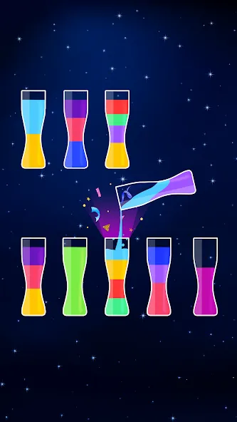 Взлом Water Sort Puzzle — Color Game (Уотер Сорт Пазл)  [МОД Menu] — стабильная версия apk на Андроид screen 4