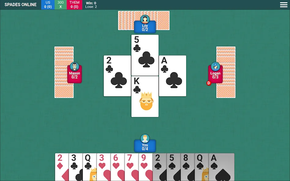 Скачать взломанную Spades Card Game (Спейдс Карточная Игра)  [МОД Unlocked] — последняя версия apk на Андроид screen 5