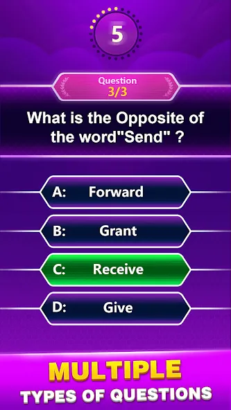 Скачать взлом Spelling Quiz — Word Trivia (Спеллинг Квиз)  [МОД Меню] — стабильная версия apk на Андроид screen 3