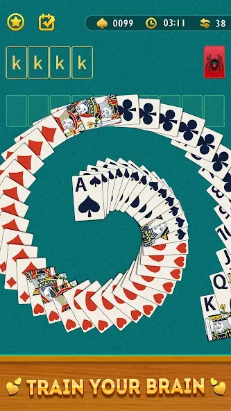 Скачать взлом Spider Solitaire Card Game  [МОД Menu] — стабильная версия apk на Андроид screen 5