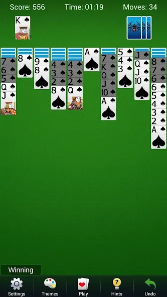 Взлом Spider Solitaire — Card Games  [МОД Много монет] — стабильная версия apk на Андроид screen 1