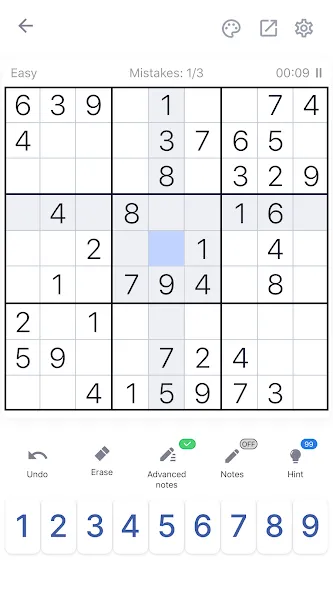 Взлом Sudoku — Classic Sudoku Puzzle  [МОД Unlocked] — стабильная версия apk на Андроид screen 1