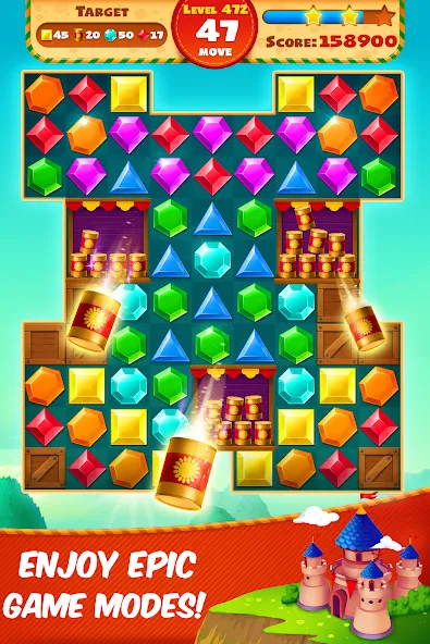 Взлом Jewel Empire : Quest & Match 3  [МОД Unlimited Money] — стабильная версия apk на Андроид screen 5