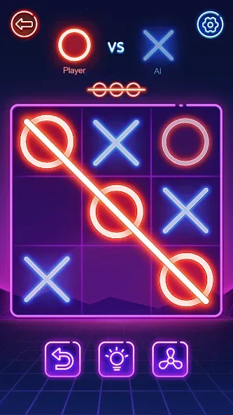 Взлом Tic Tac Toe 2 Player: XOXO  [МОД Mega Pack] — полная версия apk на Андроид screen 1