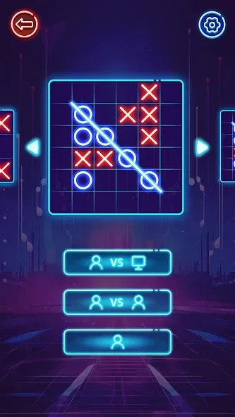 Скачать взломанную OX Game — XOXO · Tic Tac Toe  [МОД Unlimited Money] — полная версия apk на Андроид screen 2