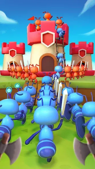 Взломанная Ant Fight: Conquer the Tower  [МОД Бесконечные монеты] — полная версия apk на Андроид screen 1