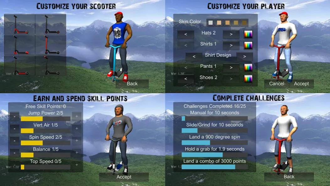 Скачать взлом Scooter Freestyle Extreme 3D (Скутер Фристайл Экстрим 3D)  [МОД Menu] — последняя версия apk на Андроид screen 5