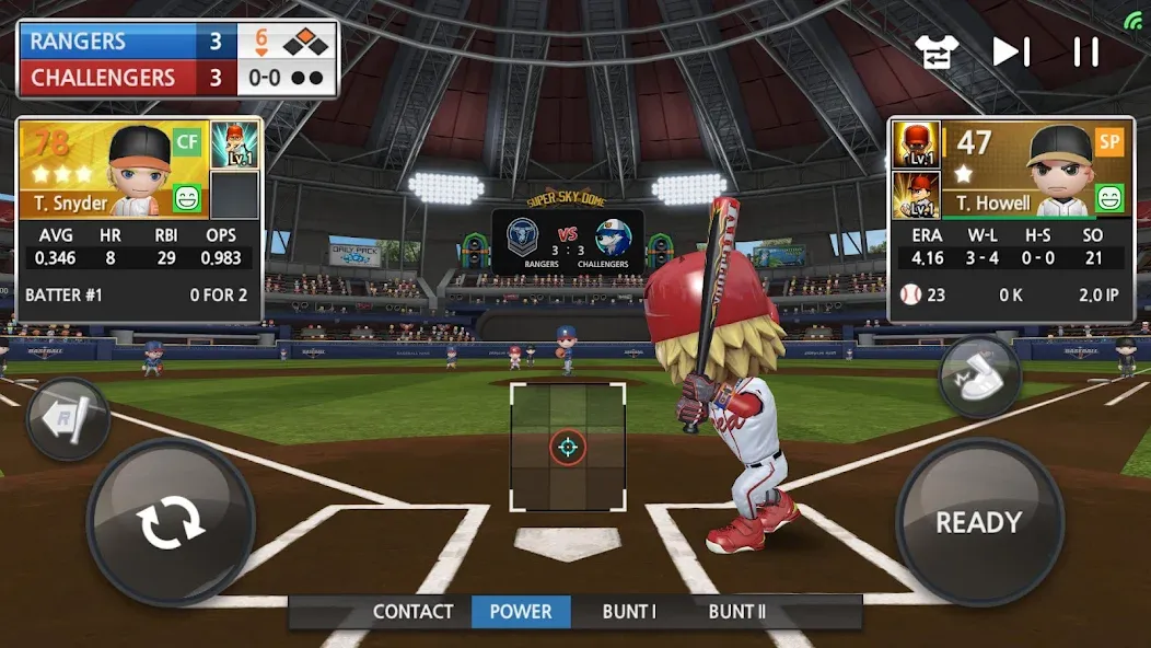 Скачать взломанную BASEBALL 9 (БЕЙСБОЛ 9)  [МОД Unlocked] — полная версия apk на Андроид screen 1