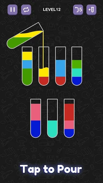 Скачать взломанную Water Sort Puzzle — Sort Color  [МОД Бесконечные монеты] — стабильная версия apk на Андроид screen 1