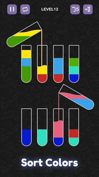 Скачать взломанную Water Sort Puzzle — Sort Color  [МОД Бесконечные монеты] — стабильная версия apk на Андроид screen 3