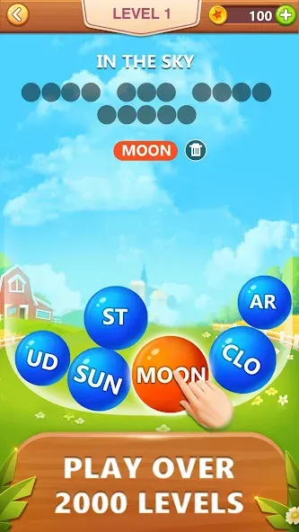 Скачать взлом Word Bubble Puzzle — Word Game  [МОД Unlocked] — стабильная версия apk на Андроид screen 1