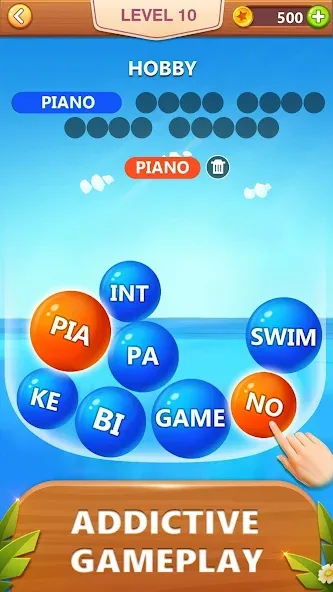 Скачать взлом Word Bubble Puzzle — Word Game  [МОД Unlocked] — стабильная версия apk на Андроид screen 2
