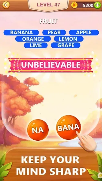 Скачать взлом Word Bubble Puzzle — Word Game  [МОД Unlocked] — стабильная версия apk на Андроид screen 3
