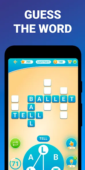 Взлом Words from word: Crosswords  [МОД Бесконечные деньги] — последняя версия apk на Андроид screen 3