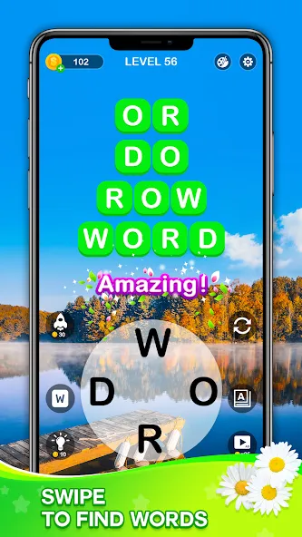 Взломанная Word Connect — Train Brain (Ворд Коннект)  [МОД Бесконечные деньги] — полная версия apk на Андроид screen 1